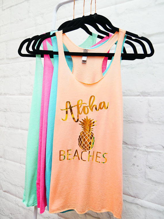 Tank tops for a beach vacation