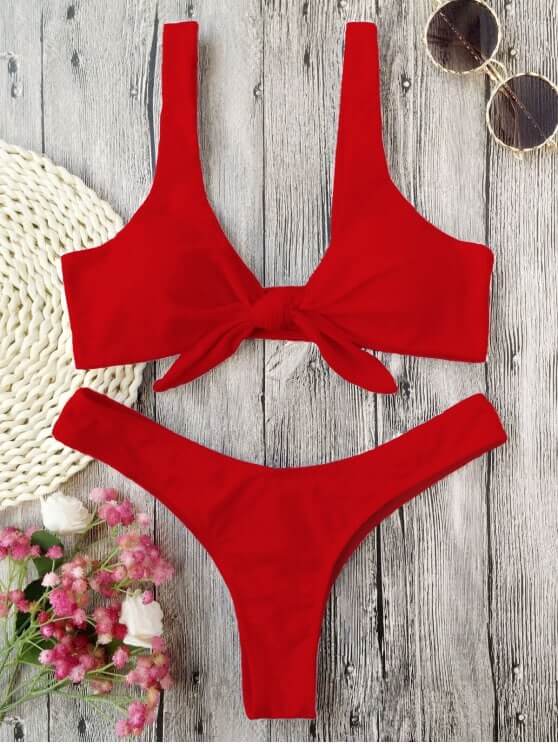 Knot-Front Bikini (latest bikini styles)